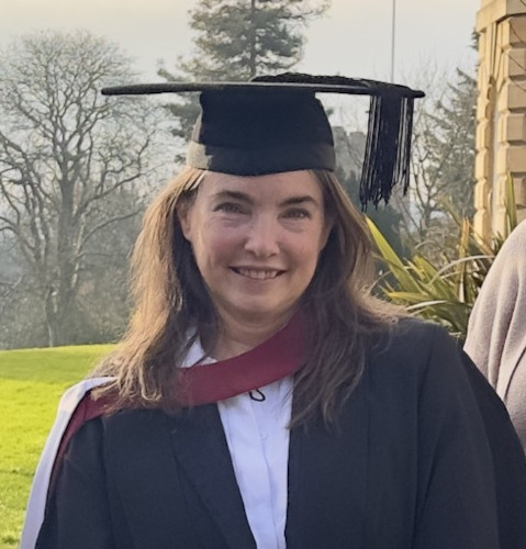 Ashleigh Harding in graduation gown